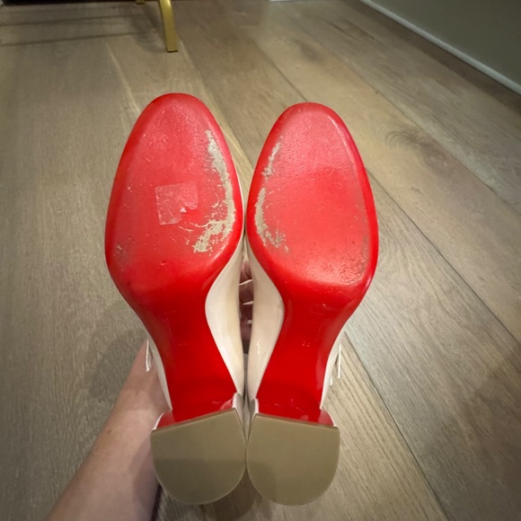 Christian Louboutin Miss Jane 55 mm Mary Janes - Patent calf - Leche Size 38.5 - Picture 6 of 8